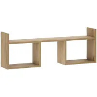 vidaXL Wandplank Artisanaal eiken 90 x 17 x 32 cm Bewerkt hout