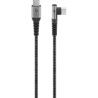 Goobay USB-C naar USB-C haaks (links/rechts) kabel - USB2.0 - tot 60W / nylon - 0,50 meter