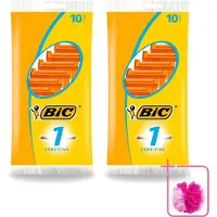 BIC 2 x - Scheermesjes - Sensitive - Enkel Mesje - Wegwerpmesjes - 10 Scheermesjes - Bulkverpakking - Scheermesje - Douchemop - Gevoelige huid