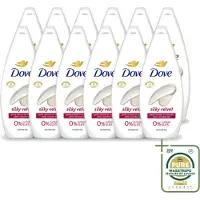 Dove 12 x Silky Velvet - Douchegel - Sulfaatvrij - 250 ml - Wasstrips - Douche Gel - Zijdezachte Huid - Sulfaatvrije Douche - Hydraterende Douche - Huid Verzorging
