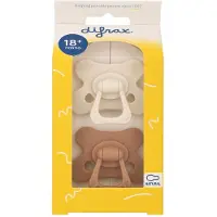 Difrax Speen - 2 stuks - 18+ maanden - bruin/beige