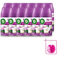 Air Wick 12 x - Luchtverfrisser Navulling - Maan Lelie - Automatische Spray - 250 ml - Bulkverpakking - Maanlelie geur - Douchemop - Essentiële oliën