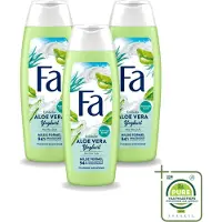 Fa 3 x – Douchegel – Yoghurt Aloe Vera – 250 ml - Grootverpakking - Vaatwasstrips - Douchegel Yoghurt Aloë Vera - Huid Verzorging - Milde Reiniging - Hydraterende Douchegel - Gevoelige Huid