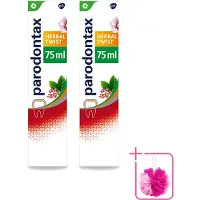 Parodontax 2 x - Tandpasta - Herbal Twist - Ginger & Mint - 75ml - Bulkverpakking - Tandpasta - Douchemop - Bloedend tandvlees