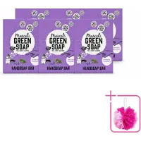 Marcel's Green Soap 6 x - Handzeep Bar - Lavendel & Rozemarijn - Zachte verzorging - 90 gr - Bulkverpakking - Handzeep bar - Douchemop - Natuurlijke handzeep