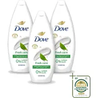 Dove 3 x – Douchegel – Fresh Care – 250 ml - Wasstrips - Douchegel - Fris - Schone Huid - Huid Reinigen - Huid Hydrateren