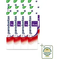 Parodontax 12 x – Tandpasta – Ultra Clean – Bloedend Tandvlees – 75 ml - Wasstrips - Bloedend Tandvlees - Tandpasta - Tandvleesbescherming - Tandplak - Fluoride