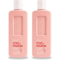 Seepje 2 x - Douchegel - Natuurlijke Geur - Witte Perzik en Cederhout - 300 ml - Voordeelverpakking - 2 stuks
