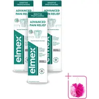 Elmex 3 x - Tandpasta - Sensitive Professional - Pro Argin - 75ml - Bulkverpakking - Gevoelige tanden - Douchemop - Tandpasta