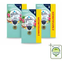 Glade 3 x - Touch & Fresh - Exotic Tropical Blossoms - 2x 10 ml - Grootverpakking - Vaatwasstrips - Geur - Frisheid - Monoi Olie - Tropische Bloemen - Kokosmelk