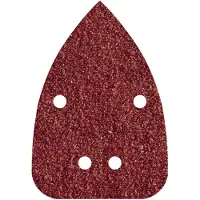 Wolfcraft 1763000 10 Patins Abrasifs Auto-agrippants Longueur 136 X Largeur 96 Mm Perforés Corindon Grains 120