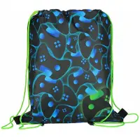 Nobrand gymtas game controller zwart multikleur rugzak voor kinderen.