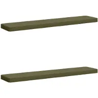 vidaXL 2-delige Bankkussens VUGHT 2 st 100% Polyester Olijfgroen