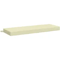 vidaXL Bankkussen SOEST 100% Polyester Crèmekleurig 110 x 40 x 8 cm