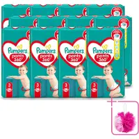 Pampers 12 x – Luierbroekjes – Pants Maat 3 – 56 Luiers - Bulkverpakking - Luiers voor baby - Douchemop - Luierbroekjes