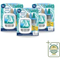 Ambi Pur 3 x - 3Volution - Starterkit - Fresh Linnen - 20 ml - Wasstrips - Luchtverfrisser - Geurwisseltechnologie - Fris Geur - Geurverspreiding - Geurautomatisch