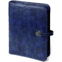 Kalpa 1011-75 A5 Ringband Agenda Croco Indigo 1 week per 2 paginas 2026-2027-2028