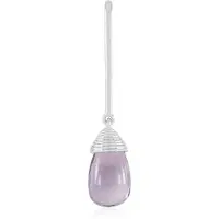 Cavill - Zilveren Hanger - 925 Sterling Zilver Platina Geplateerd - Lavendel Amethist Briolette Cabochon 4,805 ct - Elegant - Braziliaanse Edelsteen