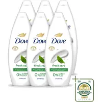 Dove 6 x – Douchegel – Fresh Care – 250 ml - Wasstrips - Douchegel - Fris - Schone Huid - Huid Reinigen - Huid Hydrateren