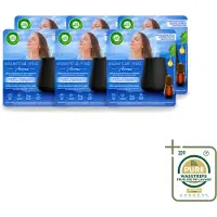 Air Wick 6 x Essential Mist - Automatische Luchtverfrisser Kit - Innerlijke Rust - Eucalyptus & Lavendel - Wasstrips - Luchtverfrisser - Aromatherapie - Eucalyptus - Lavendel - Rustgevende Geur