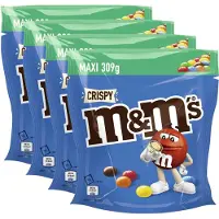 M&M's M&M Crispy Maxi - Multipack - Melk Chocolade Snoepjes - 1236g (4x309g)
