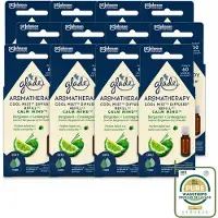 Glade 12 x – Aromatherapy Mist Diffuser Navulling – Calm Mind – 17,4 ml - Wasstrips - Aromatherapie - Ontspanning - Luchtverfrisser - Bergamot - Citroengras