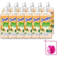 Soupline 12 x - Wasverzachter - Oranjebloesem - 52 Wasbeurten - 1.3L - Bulkverpakking - Wasverzachter - Douchemop - Plantaardige zachtheid