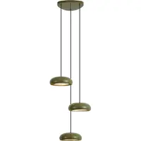 QAZQA Retro Groene Hanglamp met Metalen Kap 6-Lichts - Macaron