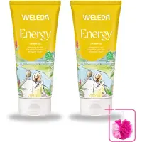 Weleda 2 x - Douchegel Aroma Shower Energy - 200 ml - Bulkverpakking - Energie - Douchemop - Energieboost