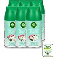 Air Wick 6 x – Navulling – Freshmatic Jasmijn & Appelbloesem – 250 ml - Grootverpakking - Vaatwasstrips - Lentedauw - Geur - Geurverspreiding - Geurneutralisatie - Parfum