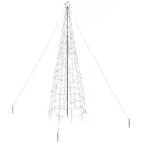 vidaXL LED kerstboom met 800 LED Multikleur 400 cm IJzer