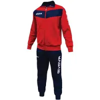 Givova Multisport Trainingspak - - TUTA VISA - Jongens - Rood/Blauw - 100% Polyester