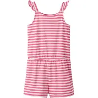 Name it KIDS gestreepte regular playsuit roze Meisjes Stretchkatoen Streep - maat 140