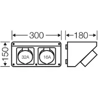 Hensel Mi CB 12 20001084 CEE-stroomverdeler 400 V