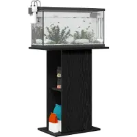 vidaXL Aquariumstandaard 60,5x36x72,5 cm spaanplaat zwart eikenkleurig