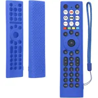 Kwmobile hoes geschikt voor Hisense ERF2B38H / ERF2K38H /ERF2F38H - Siliconen anti-slip hoes voor afstandsbediening in donkerblauw
