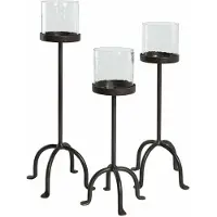 Loberon Kaarsenhouder set van 3 Tanbira