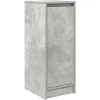 vidaXL Schoenenkast 29,5x34x76 cm bewerkt hout betongrijs