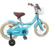 vidaXL Kinderfiets 16 Inch voor 4-6 jaar oud Lichtblauw