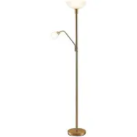 LINDBY Vloerlampe , Jost, Goud / Messing, Woonkamer, Metaal