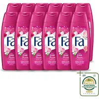 Fa 12 x - Pink Passion - Douchegel - Roze Roos - 250 ml - Wasstrips - Douchegel Roze Roos - Roze Roos Geur - Douchegel Voor Huid - Huid Verzorging - Verfrissende Douchegel