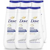 Dove 6 x Douchecrème - Deeply Nourishing - 225 ml - Voordeelverpakking - 6 stuks