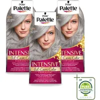 Schwarzkopf 3 x Poly Palette – Haarverf – U71 Puur Zilvergrijs – 115 ml - Grootverpakking - Vaatwasstrips - Grijs Haar Kleuren - Zilvergrijs Haar - Grijze Haarkleur - Haarkleur Intensiteit - Haarkleur Permanente