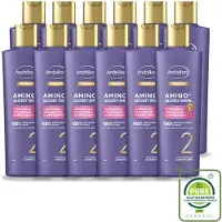 Andrélon 12 x – Conditioner – Pro Care Amino+ Glossy Shine – 250 ml - Grootverpakking - Vaatwasstrips - Haar Glans - Aminozuren - Zijdezacht Haar - Spiegelachtige Glans - Zachter Haar