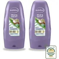 Andrélon 2 x - Mild & Zacht - Conditioner - 250 ml - Wasstrips - Conditioner - Haar Verzorging - Gevoelige Hoofdhuid - Droge Hoofdhuid - Zacht Haar