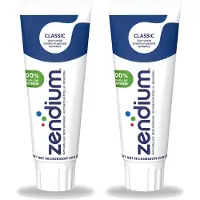 Zendium 2 x - Classic - Tandpasta - Natuurlijke Enzymen - 75 ml - Voordeelverpakking - 2 stuks