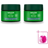 Weleda 2 x - Nachtcrème voedend - Skin Food - 40 ml - Bulkverpakking - Nachtcrème - Douchemop - Voedende crème