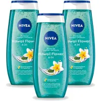 Nivea 3 x – Douchegel – Hawaii Flower & Oil – 250 ml - Voordeelverpakking - 3 stuks