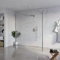 FortiFura Galeria Vrijstaande Inloopdouche - 160x200cm - helder - antikalk - 8mm veiligheidsglas - 2 zijwanden 30cm - wandsteunen en hoekprofielen - PVD - geborsteld gunmetal (antraciet) SW927771