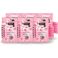 Sence 6 x – Wegwerpscheermes – Glad Scheren – Comfort Grip – 6 Wegwerpscheermes - Voordeelverpakking - 6 stuks